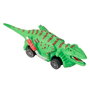 HTI Dino Racers - Véhicules à friction dinosaures - Multipack de 12 unités - Jouets pour enfants dès 3 ans - 5 modèles différents - Dino Racers Exp.