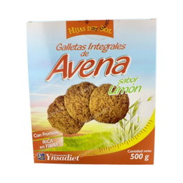HIJAS DEL SOL Biscuits aux flocons d'avoine complets au citron 500g