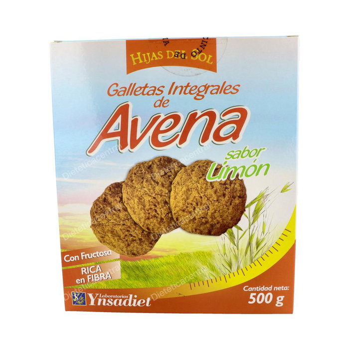 HIJAS DEL SOL Biscuits aux flocons d'avoine complets au citron 500g HIJAS DEL SOL Biscuits aux flocons d'avoine complets au citron 500g