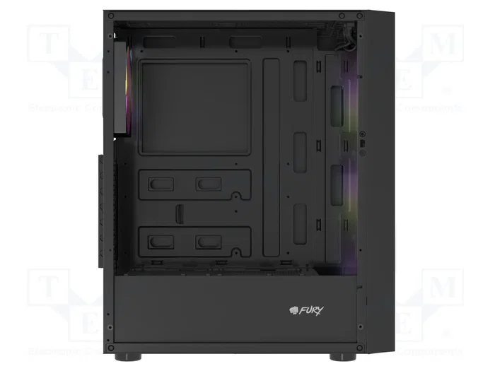 FURY SHOBO Boîtier Midi Tower Noir avec Fenêtre