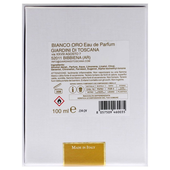 Giardini Di Toscana Bianco Oro Eau de Parfum 100 ml