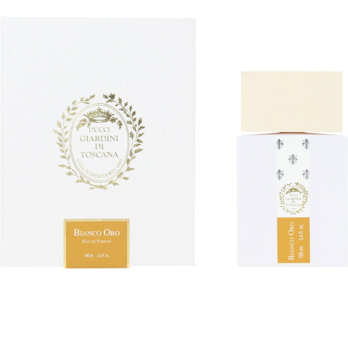 Giardini Di Toscana Bianco Oro Eau de Parfum Vaporisante Unisexe 100 ml - Parfum puissant et durable aux notes de rose, poivre et patchouli
