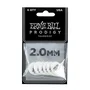 ERNIEBALL Sachet de 6 Médiators Prodigy Teardrop Blancs 2,0 mm en Delrin Antidérapant