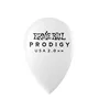 ERNIEBALL Sachet de 6 Médiators Prodigy Teardrop Blancs 2,0 mm en Delrin Antidérapant