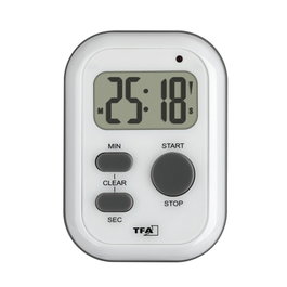Tfa TFA 38.2053.02 Minuteur numérique et chronomètre blanc