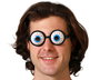 Costume Déguisement Lunettes avec Yeux Exorbités pour Adulte Homme - Accessoire Carnaval, Fête Déguisée, Personnage Clown