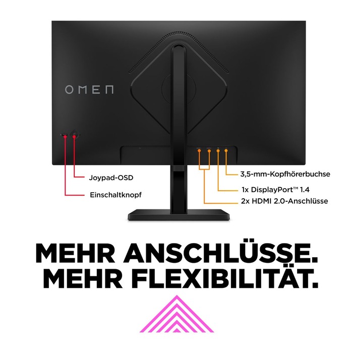 HP 780H4E9 780H4E9#ABB - Écran PC 27" (68.6 cm) - Moniteur LED Full HD 1080p - Noir