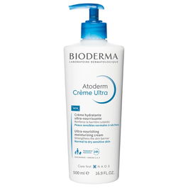 Bioderma Atoderm Crème Ultra - Crème corporelle ultra-nourrissante et hydratante jour et nuit - Flacon 500 ml