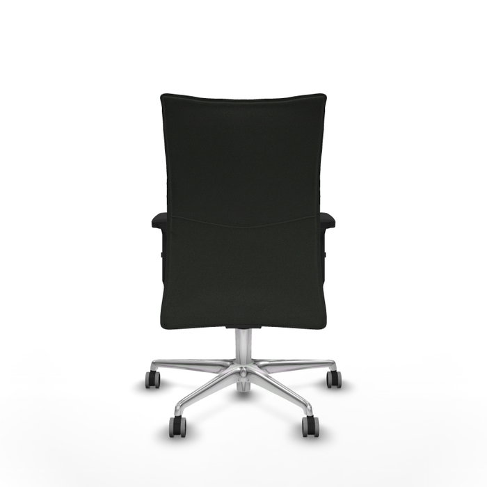 Chaise Albacete confidente Synchro 5 positions Tissu Noir Structure d' aluminium Accoudoir 2D Sans appui-tête Roulettes 65mm pour moquette Chaise Albacete confidente Synchro 5 positions Tissu Noir Structure d' aluminium Accoudoir 2D Sans appui-tête Roulettes 65mm pour moquette