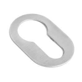 NUDA Bocallave adhésif ovale chrome satiné 26x42x1 mm