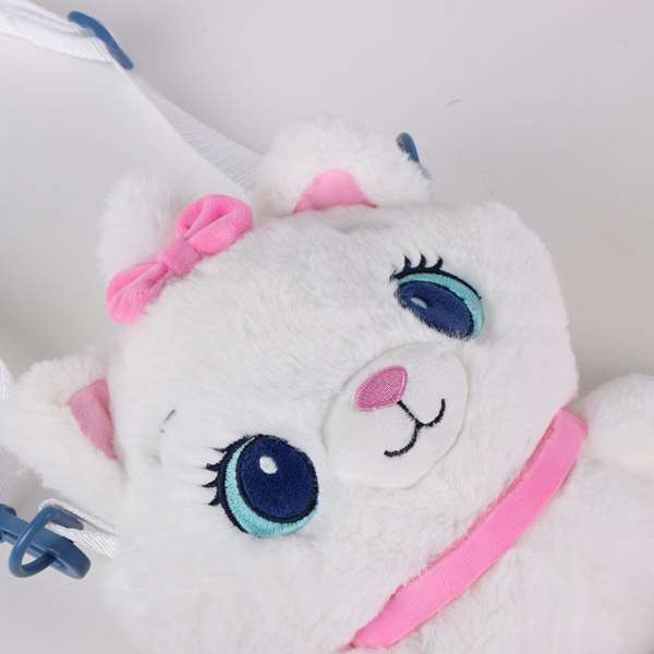Disney Sac à dos peluche 14 x 28 x 11 cm - Blanc - À partir de 3 ans