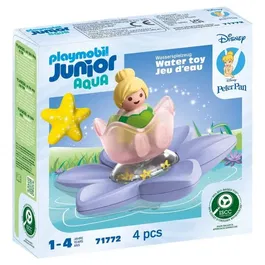 Playmobil Junior 71772 - Fée Clochette et Fleur Flottante Disney, Set de 4 Pièces en Plastique Biosourcé pour Enfants dès 18 Mois