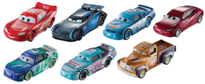 Mattel - Voitures Miniatures Cars 3 - Modèles Assortis - Échelle 1:55 - Jouet pour Enfants à Partir de 3 Ans - Produit en Espagnol/Portugais