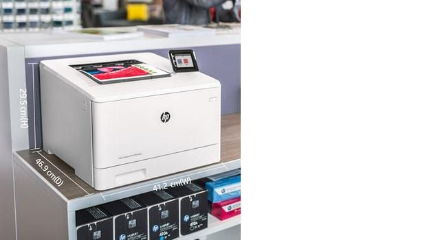 HP Color LaserJet Pro M454dw - Imprimante Laser Couleur, A4, WiFi, USB, Vitesse 28ppm, Résolution 600 x 600 dpi