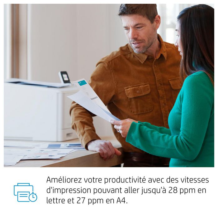 HP Color LaserJet Pro M454dw - Imprimante Laser Couleur, A4, WiFi, USB, Vitesse 28ppm, Résolution 600 x 600 dpi
