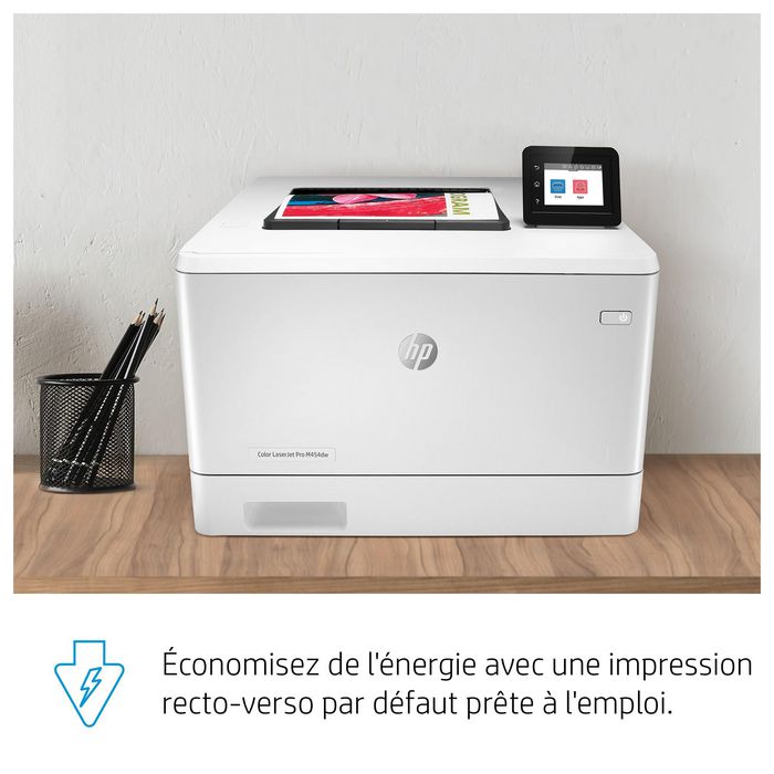 HP Color LaserJet Pro M454dw - Imprimante Laser Couleur, A4, WiFi, USB, Vitesse 28ppm, Résolution 600 x 600 dpi