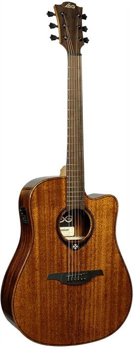 Lag Guitare Acoustique Dreadnought Cutaway A/E Tramontane 98 - Caoba - Table Massif Caoba - Finition Brillante Naturelle Lag Guitare Acoustique Dreadnought Cutaway A/E Tramontane 98 - Caoba - Table Massif Caoba - Finition Brillante Naturelle