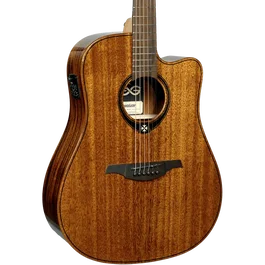 LAG Guitare Acoustique Tramontane 98 Dreadnought Cutaway A/E en Acajou