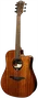 Lag Guitare Acoustique Dreadnought Cutaway A/E Tramontane 98 - Caoba - Table Massif Caoba - Finition Brillante Naturelle