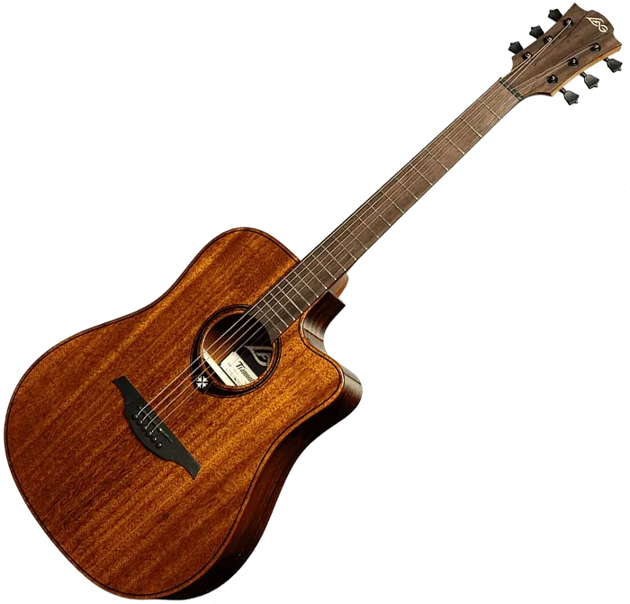 Lag Guitare Acoustique Dreadnought Cutaway A/E Tramontane 98 - Caoba - Table Massif Caoba - Finition Brillante Naturelle Lag Guitare Acoustique Dreadnought Cutaway A/E Tramontane 98 - Caoba - Table Massif Caoba - Finition Brillante Naturelle