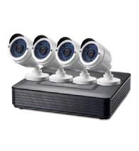 Level One Kit Vidéosurveillance 720P CCTV 4 Canaux DVR avec Caméras IR IP66 Vision Nocturne 30m H.264 VGA HDMI