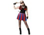BigBuy Carnival Déguisement Arlequin Robe Noire à Volants Taille M/L