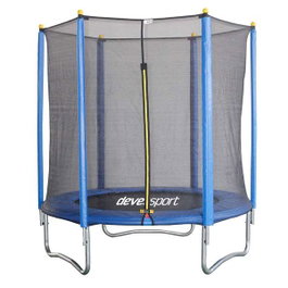 Ociotrends Trampoline Bleu/gris 182 cm avec filet