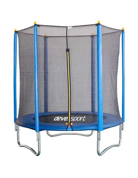 Ociotrends Trampoline Bleu/gris 182 cm avec filet