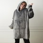 Home Deco Factory Sudadera avec poche et capuche SWEAT PLAID