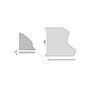 Emuca Tapis antidérapant pour tiroir, strié, longueur 20m x 480mm, plastique, gris