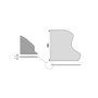 Emuca Tapis antidérapant pour tiroir, Minirhomb, longueur 20m x 480mm, plastique, Gris antracite