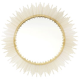Home Deco Factory Miroir Soleil Doré 60 cm