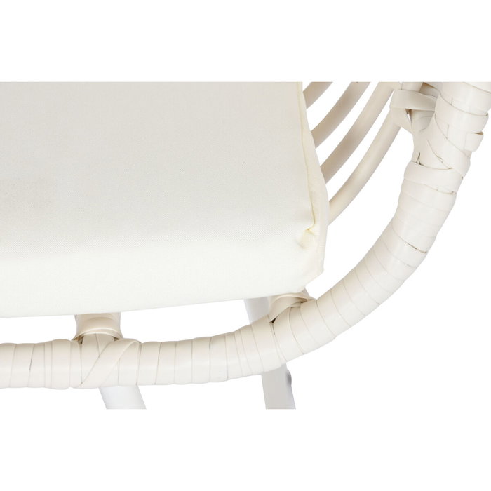 Meubles de jardin DKD Home Decor Blanc 124 x 74 x 84 cm (4 Pièces)