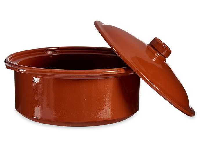 La Dehesa Cocotte 4,5 L en terre cuite couleur miel – 33 x 17,5 x 30,5 cm (Set de 2)