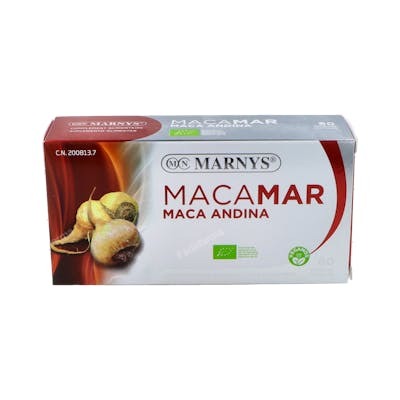 MARNYS Macamar Bio 60 Gélules Complément Alimentaire Maca Biologique MARNYS Macamar Bio 60 Gélules Complément Alimentaire Maca Biologique