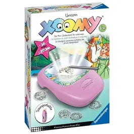 Ravensburger Xoomy Licorne - Jeu de dessin et projecteur portable avec zoom 4 niveaux - Loisir créatif pour enfant dès 6 ans