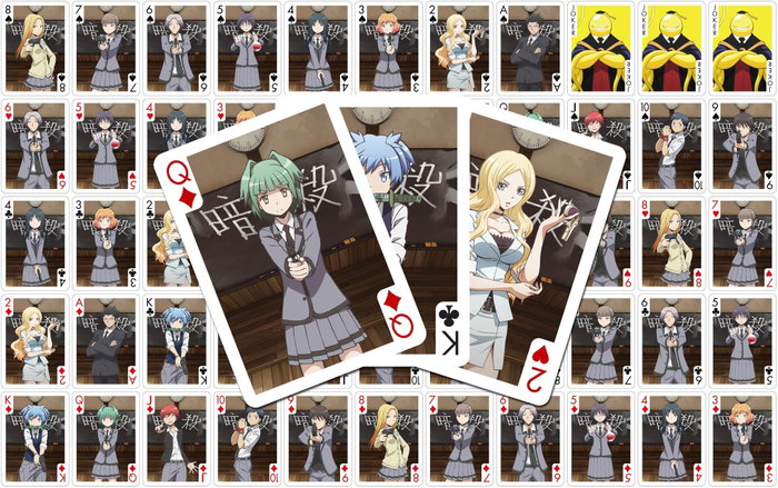 Assassination Classroom jeu de cartes à jouer Characters Assassination Classroom jeu de cartes à jouer Characters
