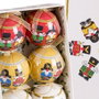 BigBuy Home Boules de Noël Multicouleur Polyfoam Soldat Ø 7,5 cm (6 Unités)