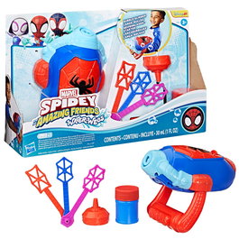 Hasbro Marvel Spidey et Ses Amis Formidables - Jeu électronique Lanzaburbujas G0660 lanceur de bulles - Jouet pour enfants à partir de 3 ans - Multi-langues