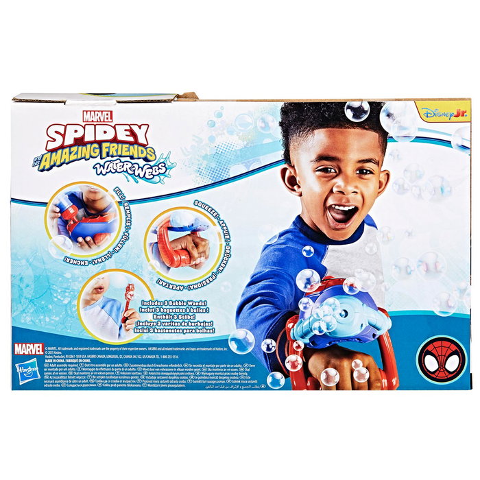 Hasbro Marvel Spidey Lanzaburbujas Electrónico G0660 – Multilingue (anglais, français, allemand, italien, portugais, espagnol)