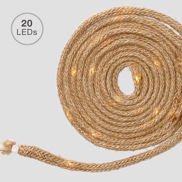 GSC Evolution Guirlande LED de corde 1,9 m Lumière chaude