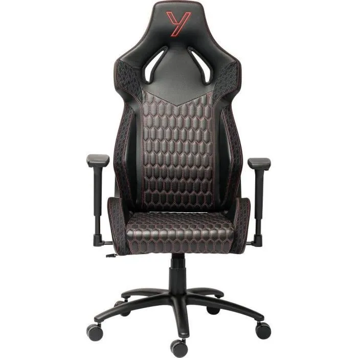 Yenkee Chaise Gaming GHOST YGC 110RD avec Accoudoirs 3D, Inclinaison 155°, Rembourrage Mousse et Revêtement Cuir PU - Confort Ergonomique pour Session de Jeu Yenkee Chaise Gaming GHOST YGC 110RD avec Accoudoirs 3D, Inclinaison 155°, Rembourrage Mousse et Revêtement Cuir PU - Confort Ergonomique pour Session de Jeu