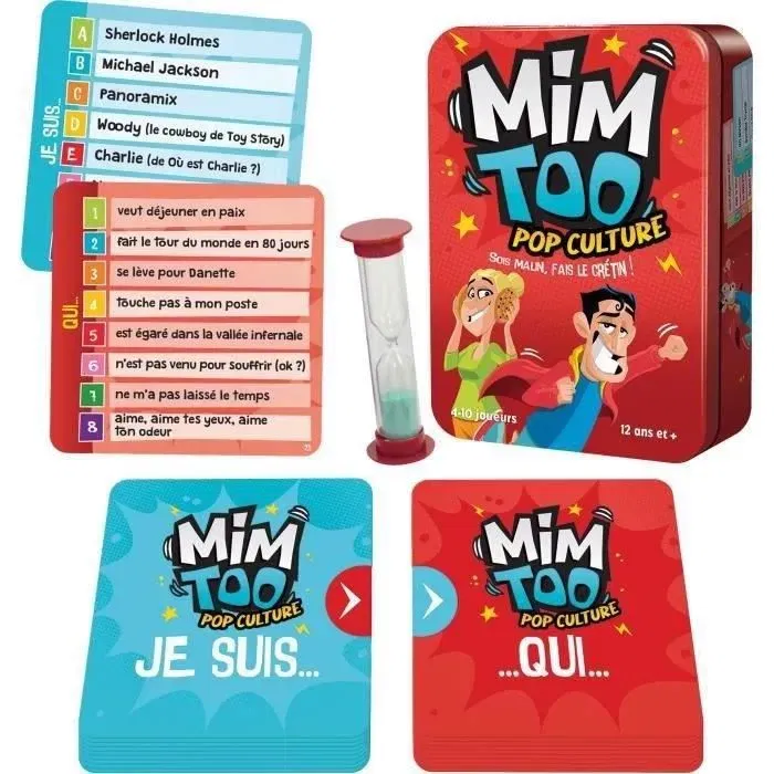 Asmodee Mimtoo Pop Culture - Jeu de société de mimes coopératif en français - 2 joueurs ou plus, à partir de 10 ans