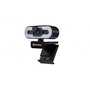 Verbatim Webcam avec Micro, 2560x1440 à 30 fps, USB 2.0, Rotation 360°, Éclairage Tactile 3 Modes, Autofocus, Obturateur de Confidentialité, Compatible Zoom/Teams/OBS