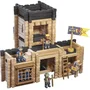 Jeujura - Château Fort et Catapulte - Jeu de construction en bois avec 270 pièces, notice de montage, tapis de jeu et accessoires - Valisette - À partir de 5 ans