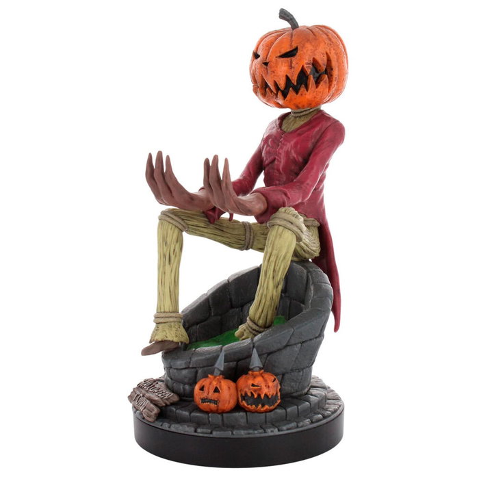 Exquisite Gaming Support de câble Pumpkin King en résine 20 cm - Compatible PS5, Xbox Series et iPhone