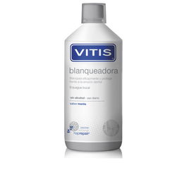 Vitis Bain de Bouche Éclaircissant et Blanchissant - Protège l'Émail - Élimine les Taches - Rince-bouche pour Dents Blanches - Format 1000 ml