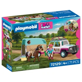 Playmobil I love horses 72129 Véhicule avec remorque à chevaux