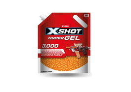 Zuru X-Shot Bola Hypergel - Blister de 3000 balles de gel rechargeables de 12 cm