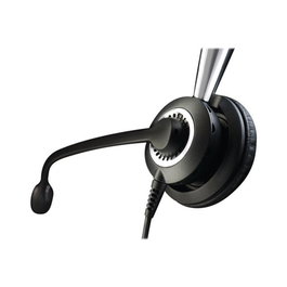 Jabra Biz 2400 II QD Mono Casque filaire monaural avec micro et connexion Quick Disconnect - Oreillette convertible - 30mm - Noir